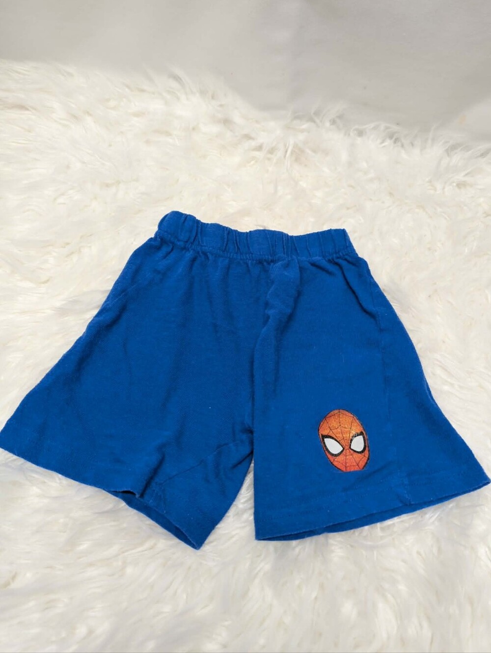 Marvel Royal Blue Spider-Man Face Shorts 2000s y2k boys vintage character spider